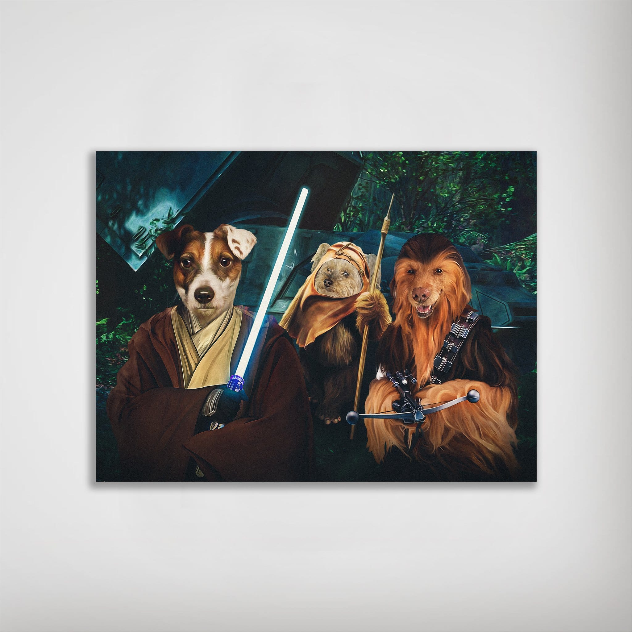 &#39;Star Woofers 2&#39; Personalized 3 Pet Poster
