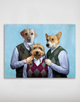 'Step Doggos & Doggette' Personalized 3 Pet Poster