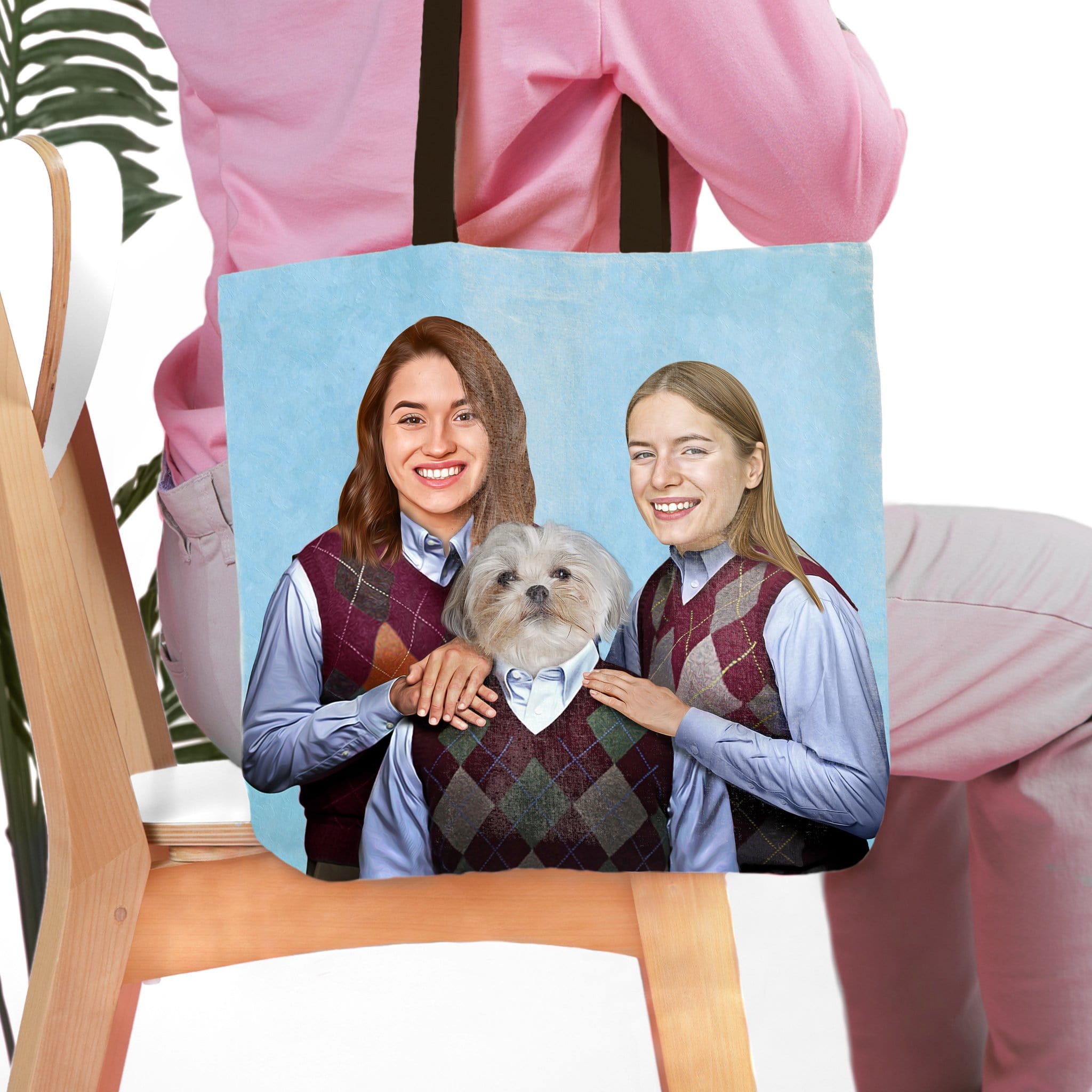 &#39;Step Doggo/Humans&#39; Personalized Tote Bag