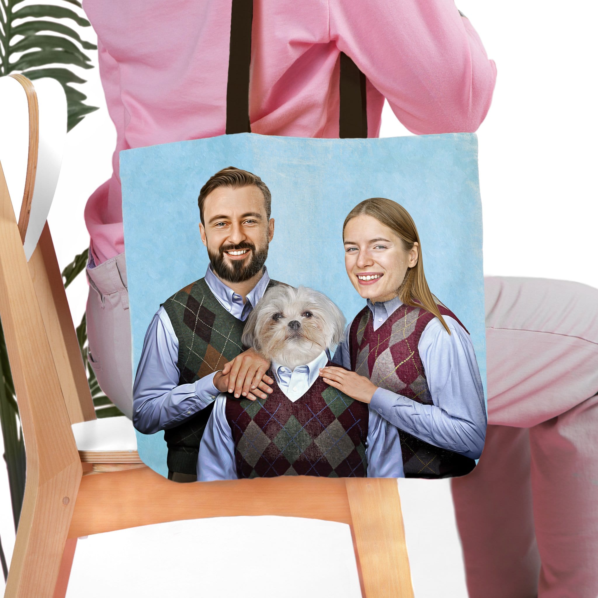 &#39;Step Doggo/Humans&#39; Personalized Tote Bag