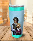 Vaso personalizado para 2 mascotas Step Doggo &amp; Doggette