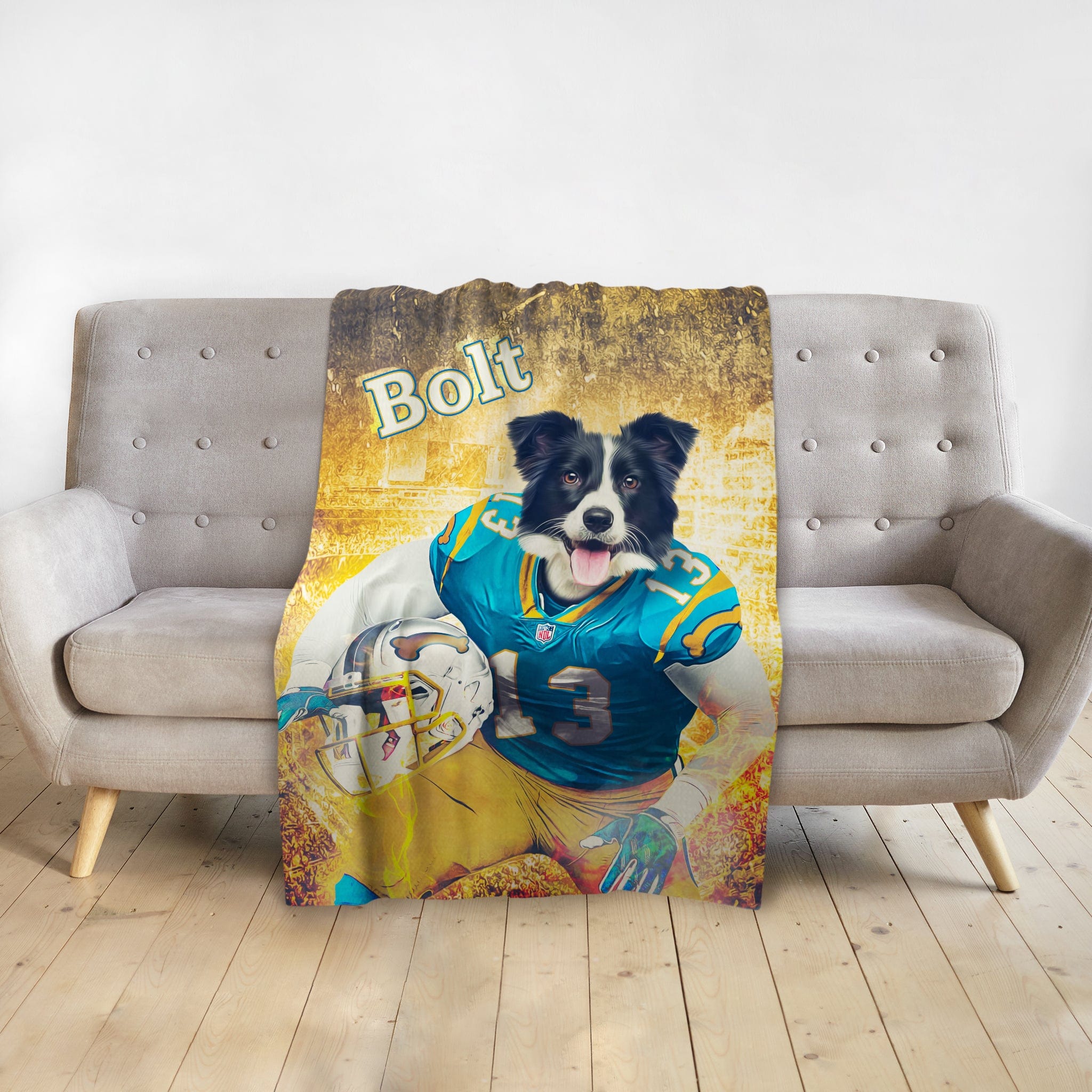&#39;San Diego Doggos&#39; Personalized Pet Blanket