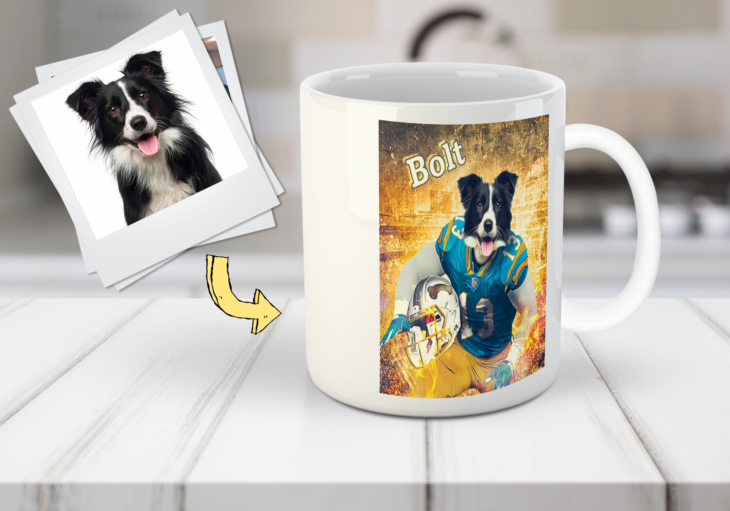 &#39;San Diego Doggos&#39; Personalized Pet Mug