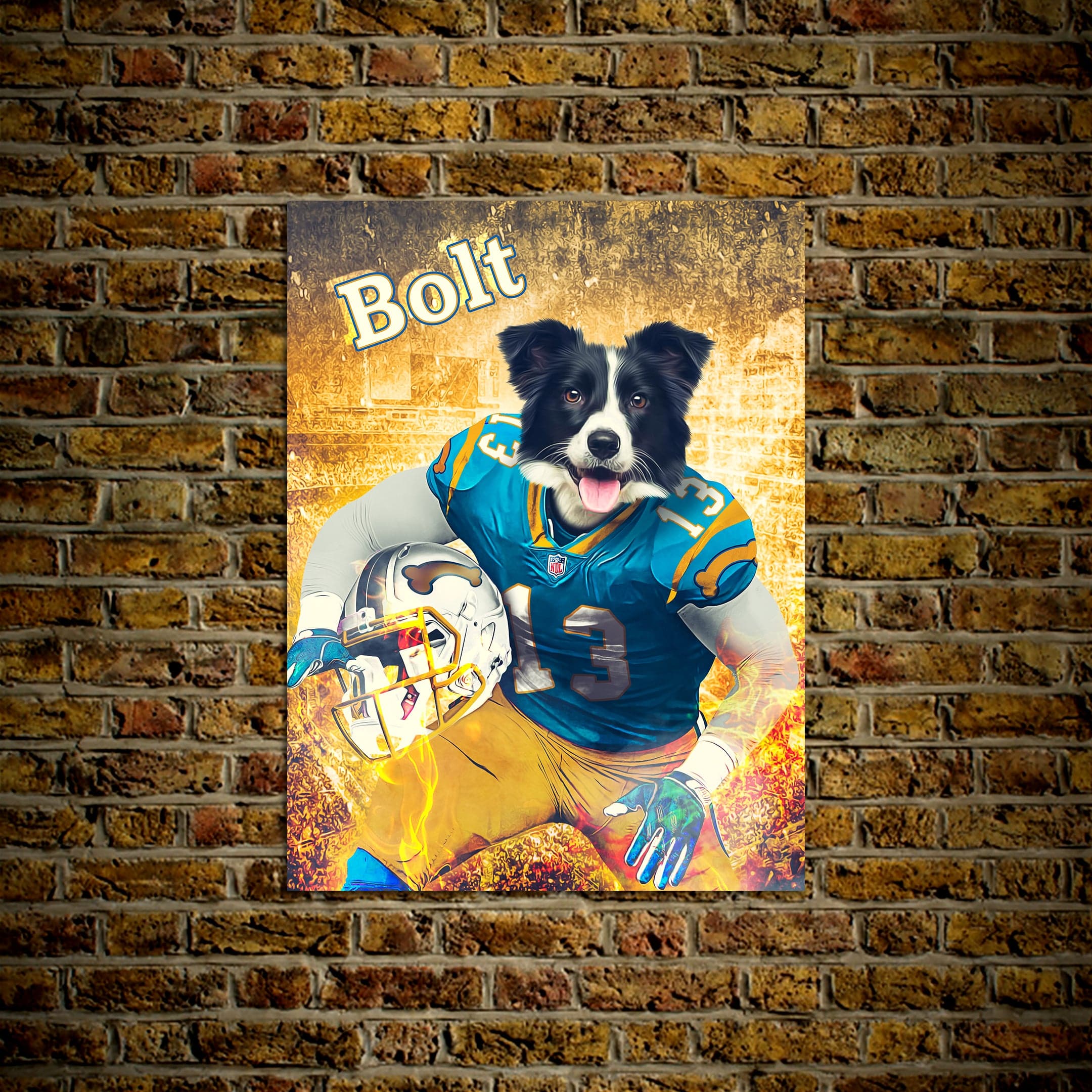 &#39;San Diego Doggos&#39; Personalized Pet Poster
