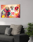 'San Francisco 40Doggos' Personalized 2 Pet Canvas