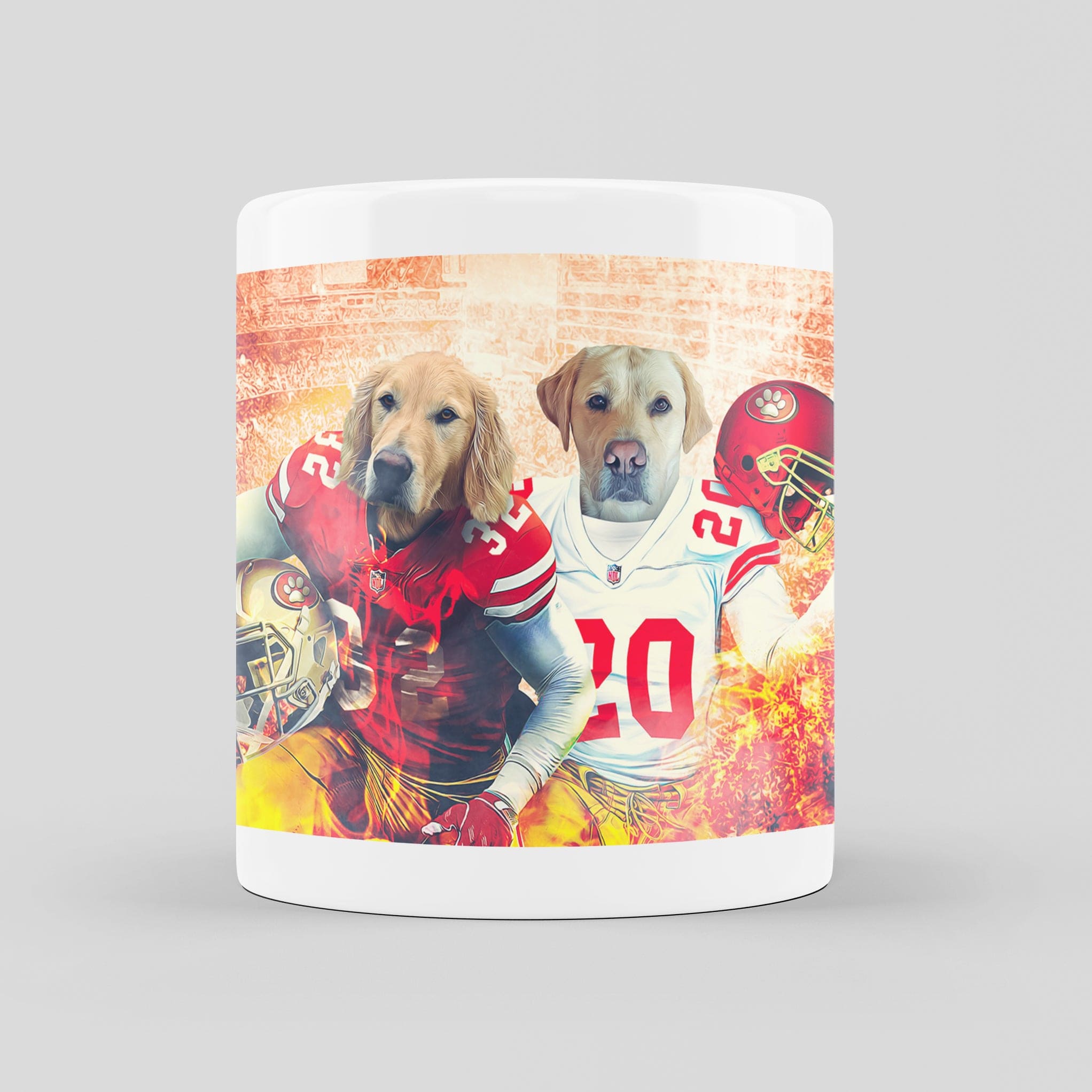 &#39;San Francisco 40Doggos&#39; Personalized 2 Pet Mug