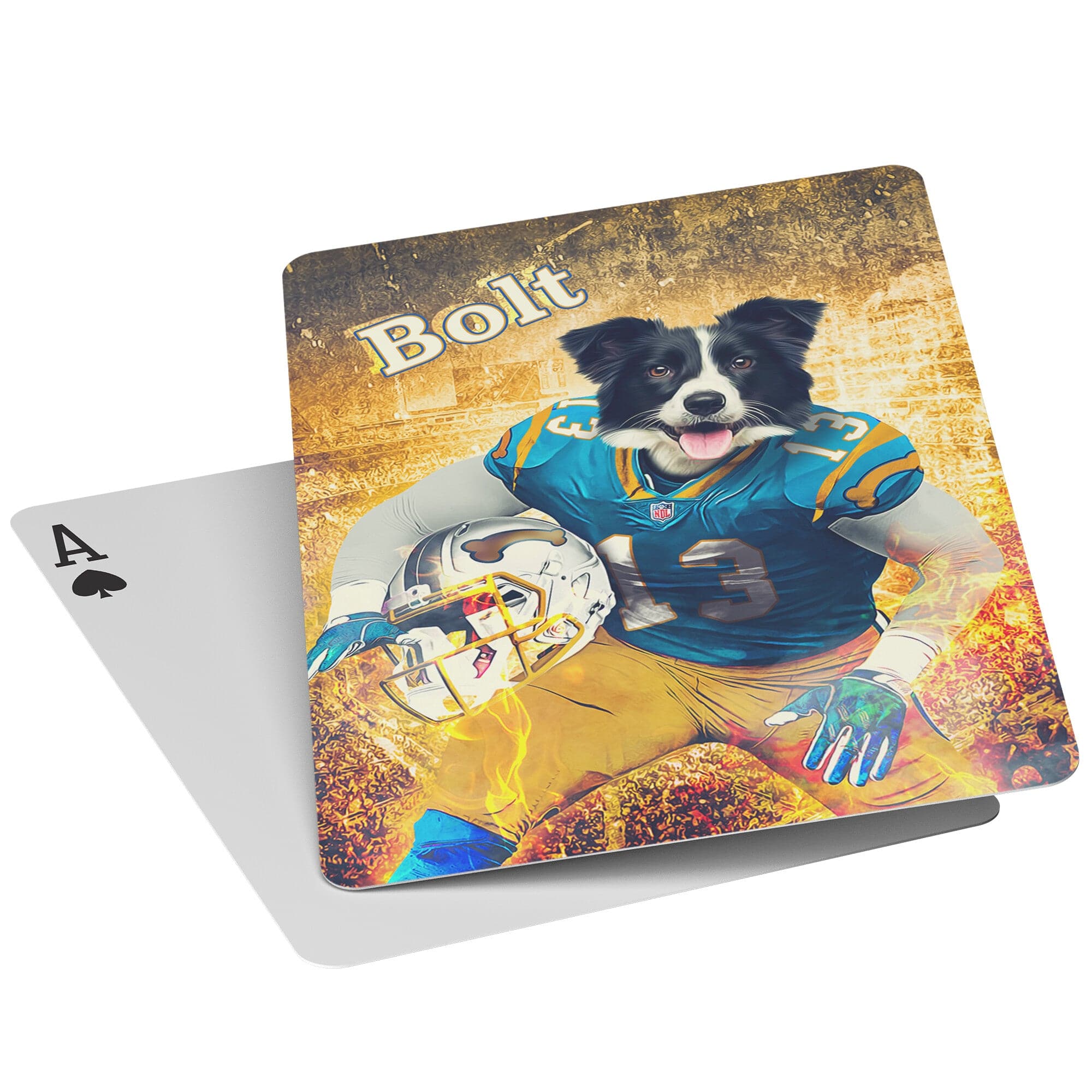 &#39;San Diego Doggos&#39; Personalized Pet Playing Cards