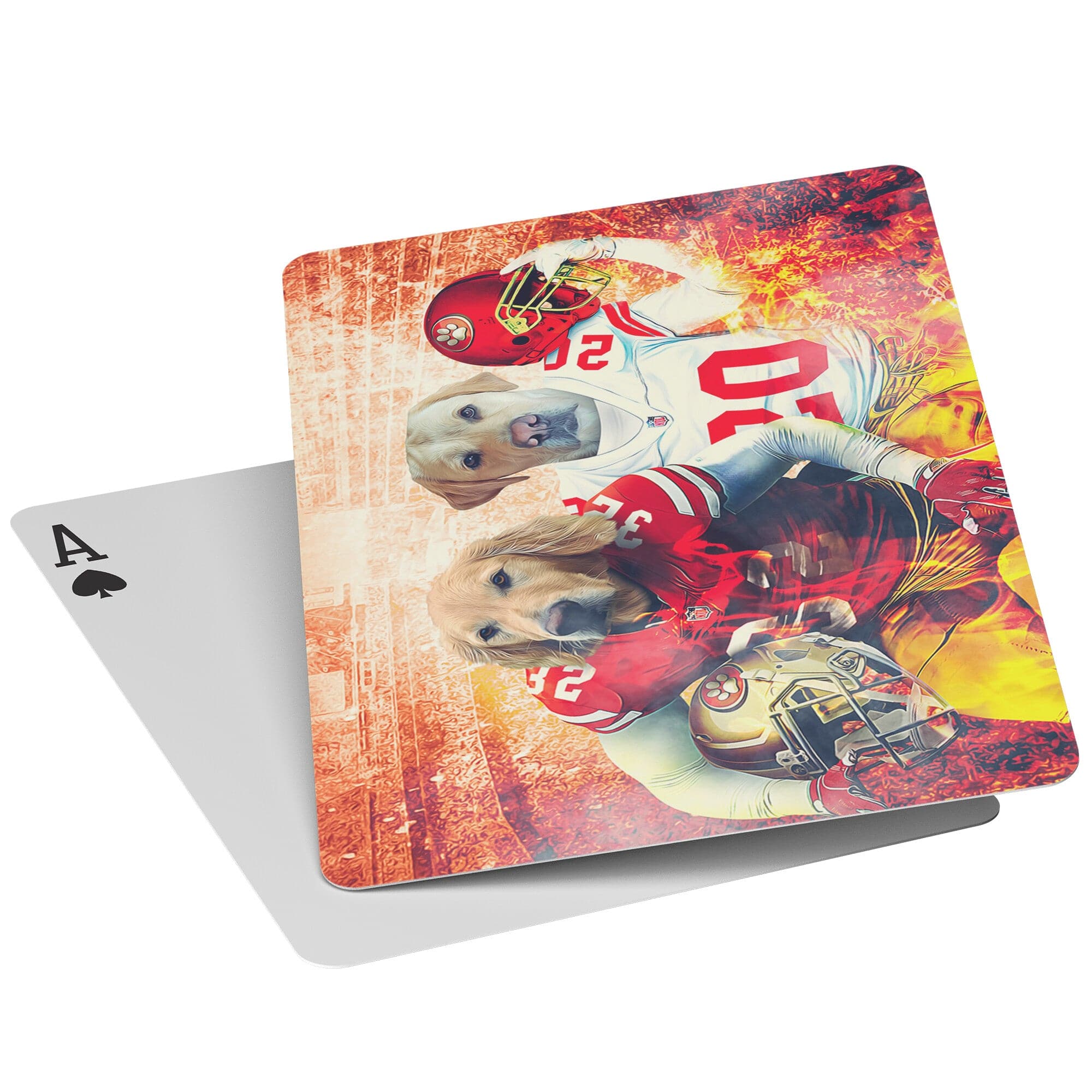 &#39;San Francisco 40Doggos&#39; Personalized 2 Pet Playing Cards