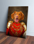 'Sergeant Bork' Personalized Pet Canvas