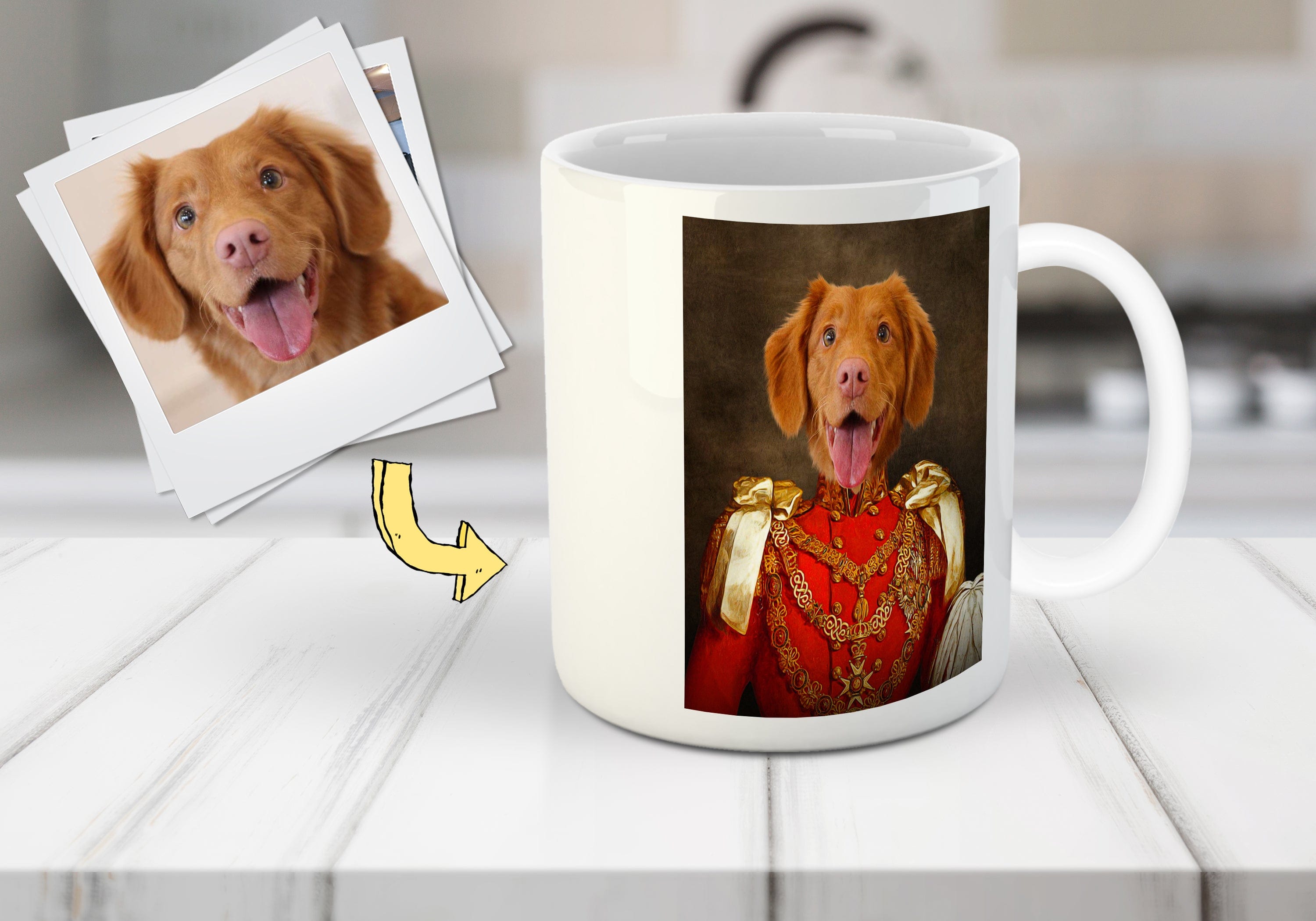 &#39;Sergeant Bork&#39; Personalized Pet Mug