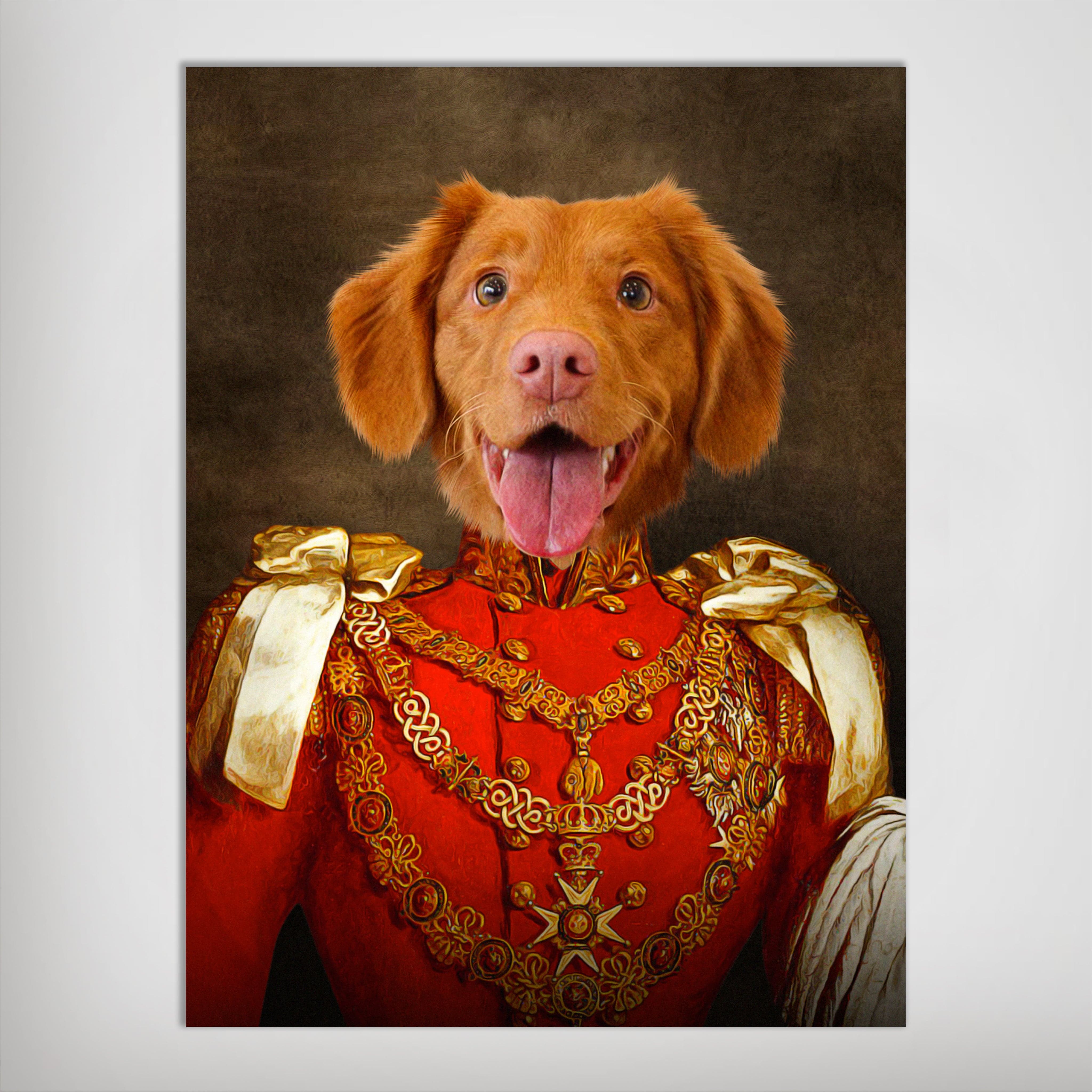 'Sergeant Bork' Personalized Pet Poster