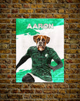 'Saudi Arabia Doggos Soccer' Personalized Pet Poster