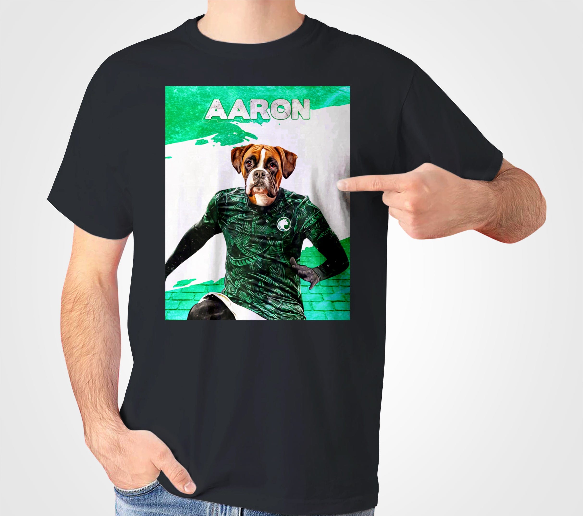 Camiseta personalizada para mascotas &#39;Arabia Saudita Doggos Soccer&#39; 