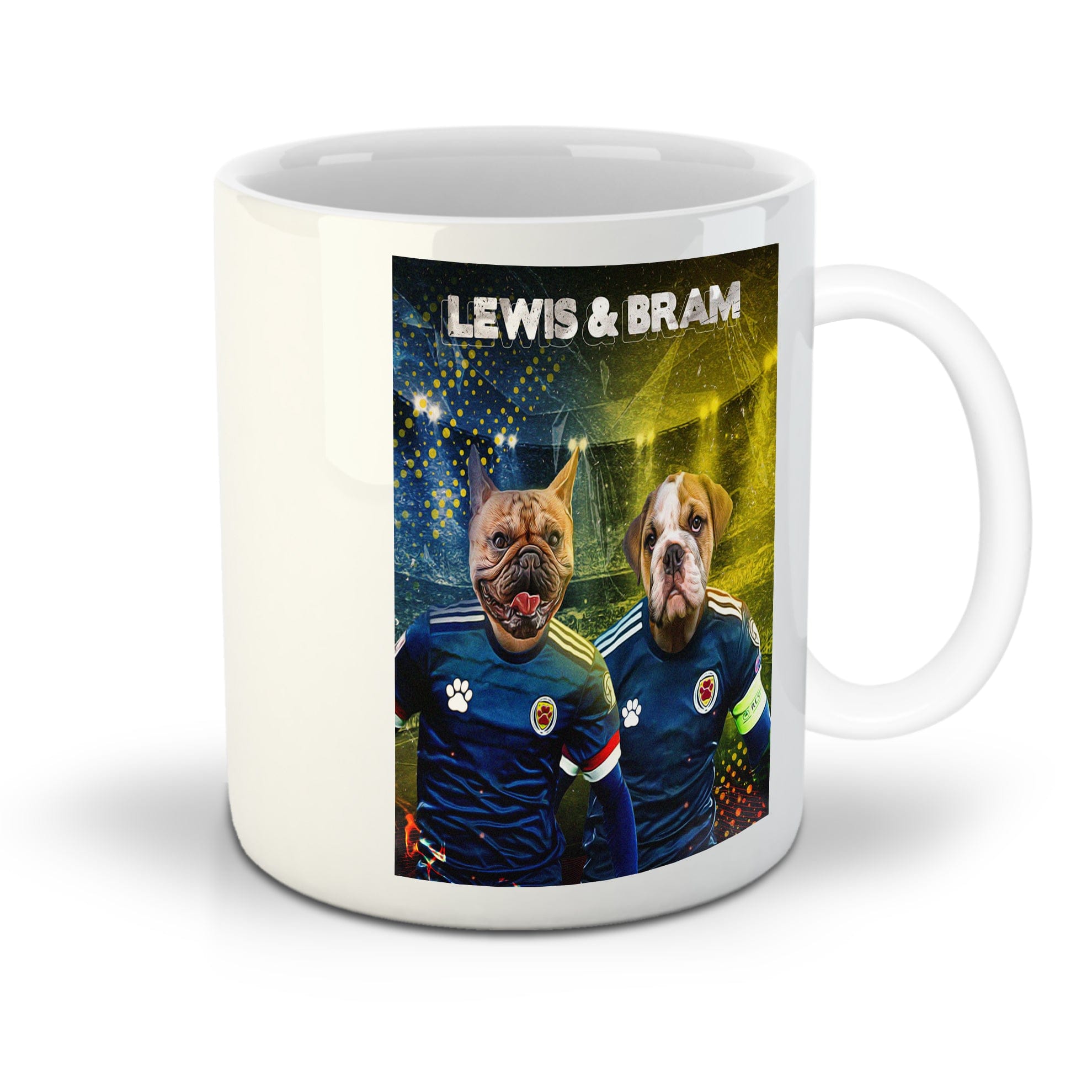 &#39;Scotland Doggos&#39; Personalized 2 Pet Mug