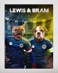 Póster Personalizado para 2 mascotas 'Scotland Doggos'