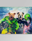 'Seattle Doggos' Personalized 2 Pet Blanket