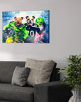 'Seattle Doggos' Personalized 2 Pet Canvas