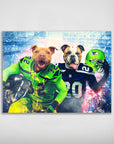 Póster Personalizado para 2 mascotas 'Seattle Doggos'