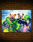 'Seattle Doggos' Personalized 2 Pet Poster
