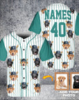 Camiseta de béisbol personalizada de los Seattle Doggo Mariners