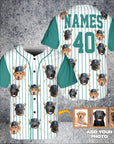 Camiseta de béisbol personalizada de los Seattle Doggo Mariners
