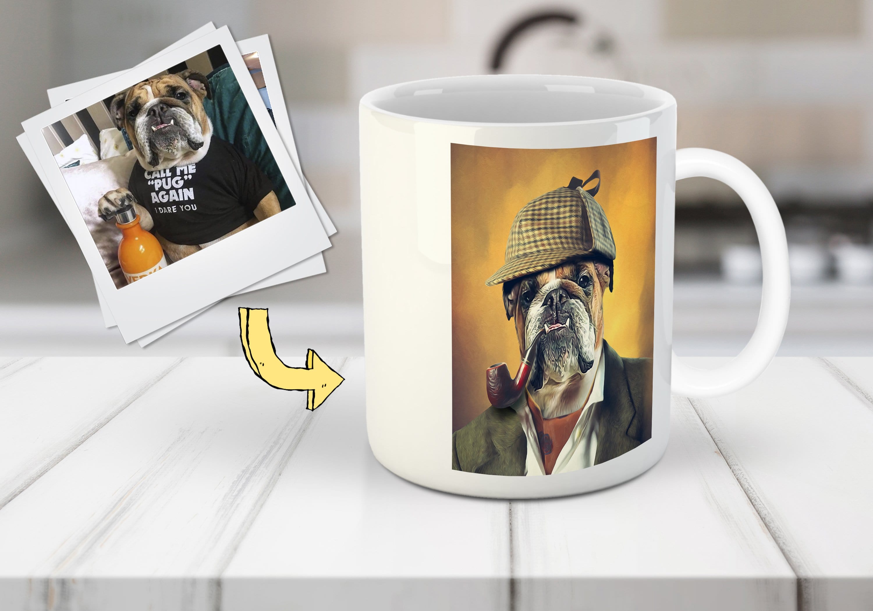 Sherlock Doggo: Custom Pet Mug