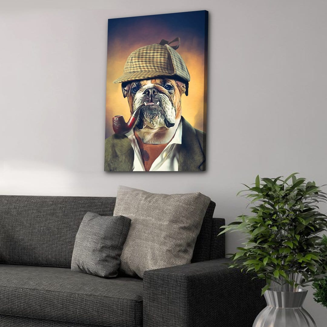 Sherlock Doggo: Personalized Pet Canvas