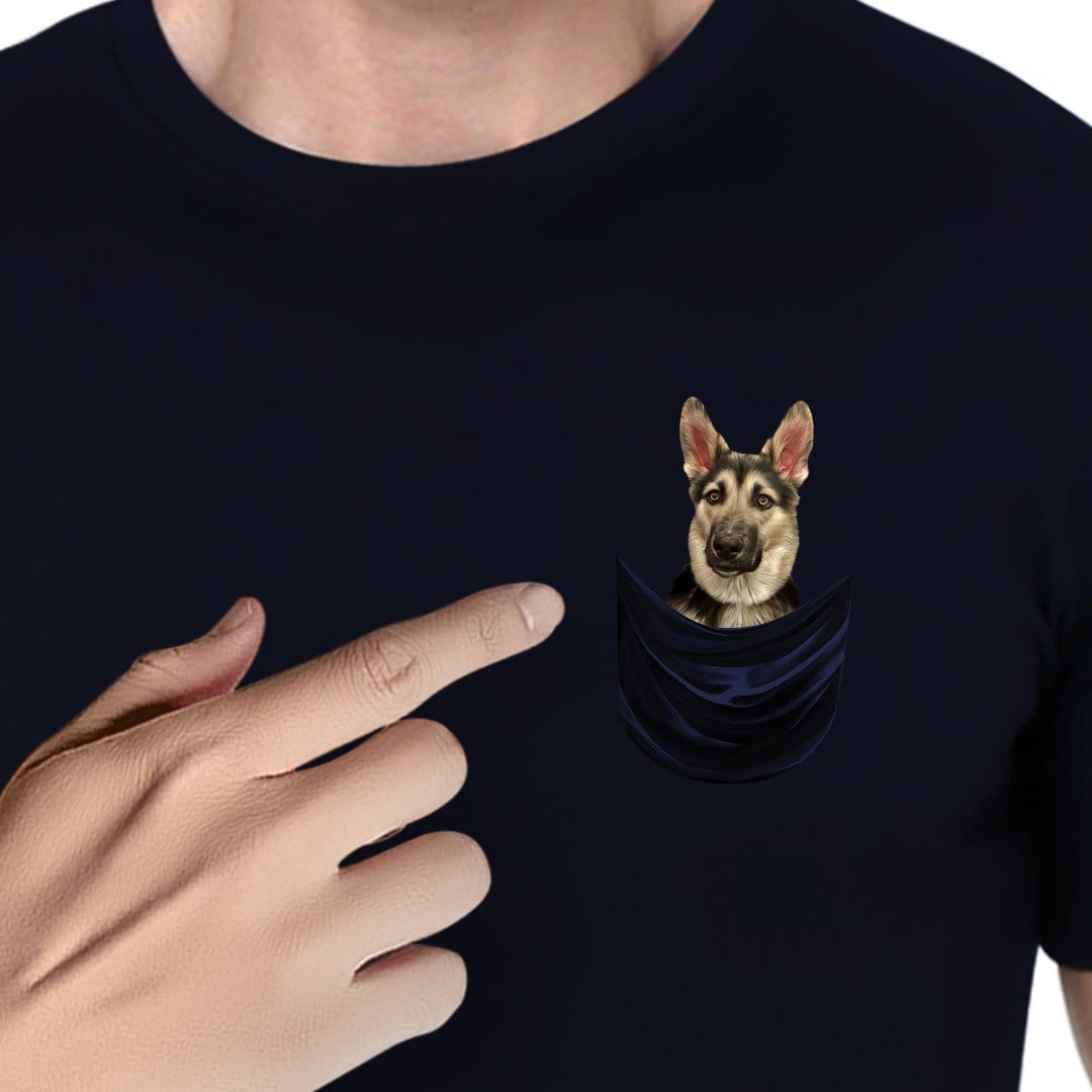 Camiseta personalizable con bolsillo para perros 