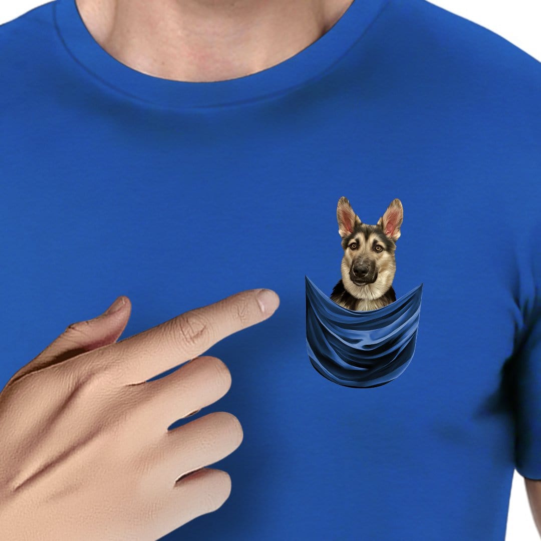 Camiseta personalizable con bolsillo para perros 