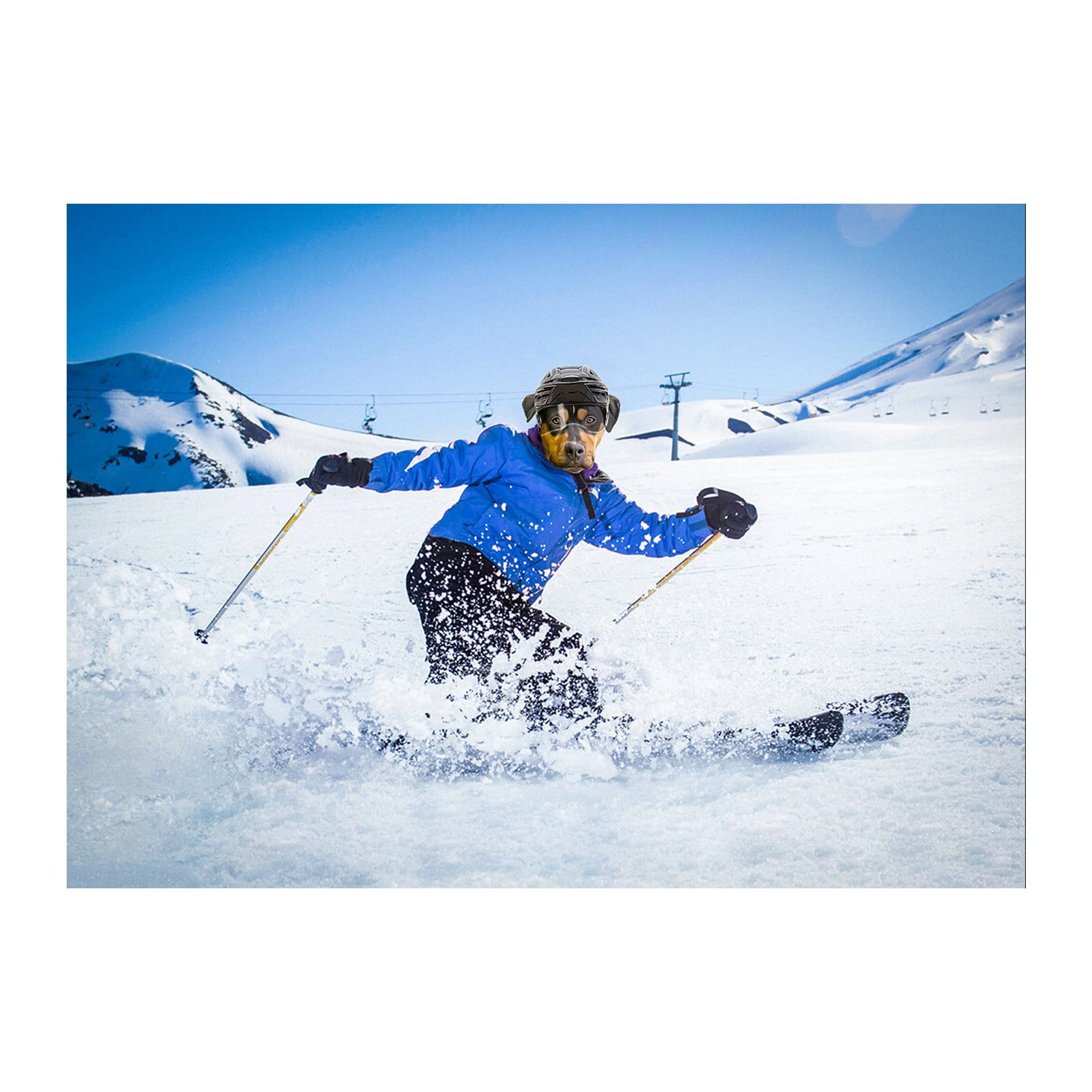 Retrato digital &#39;El esquiador&#39;