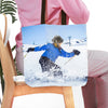 'The Skier' Personalized Tote Bag