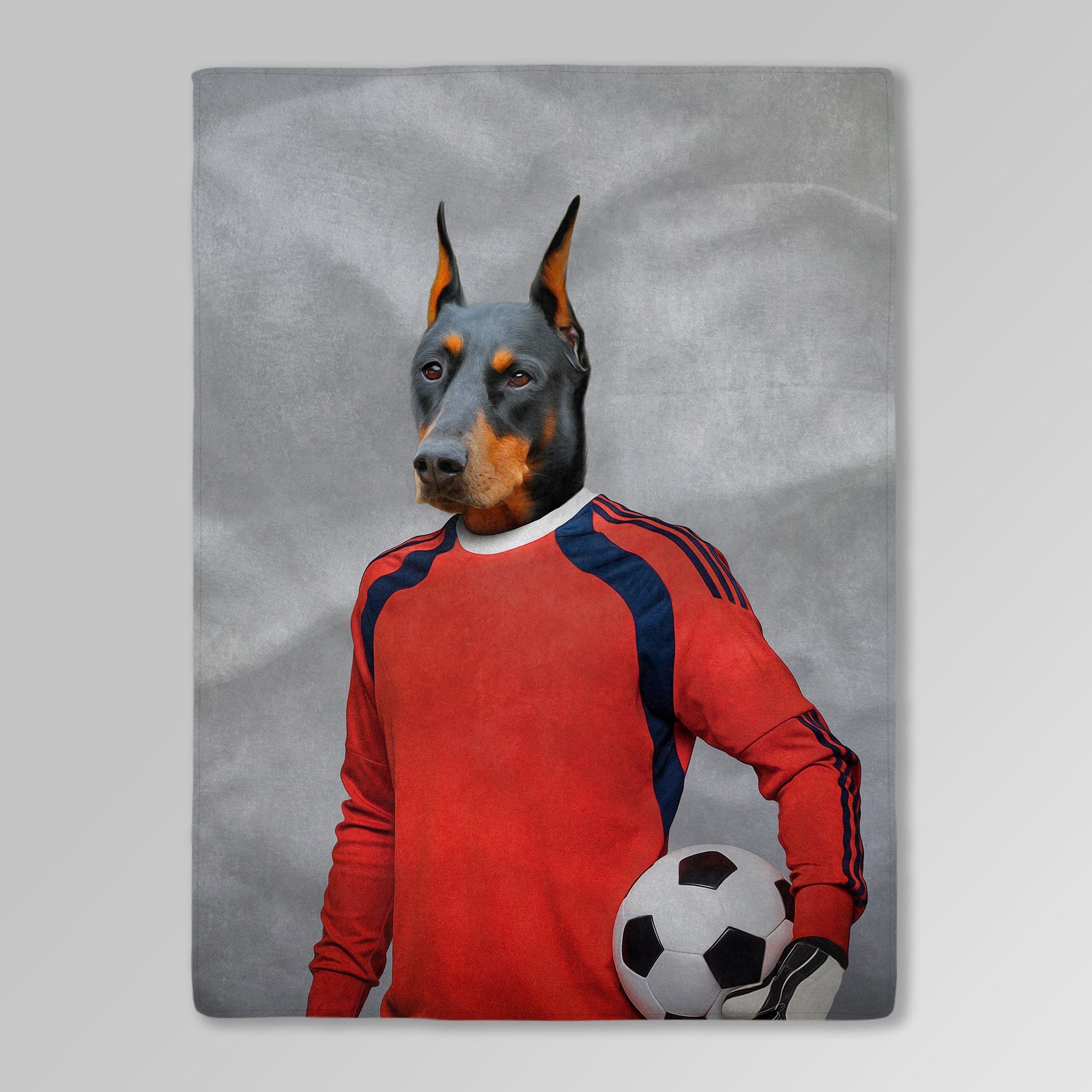 'The Soccer Goalie' Personalized Pet Blanket