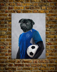 'The Soccer Player' Personalized Pet Poster