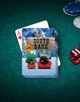 'South Bark' Naipes personalizados para 2 mascotas
