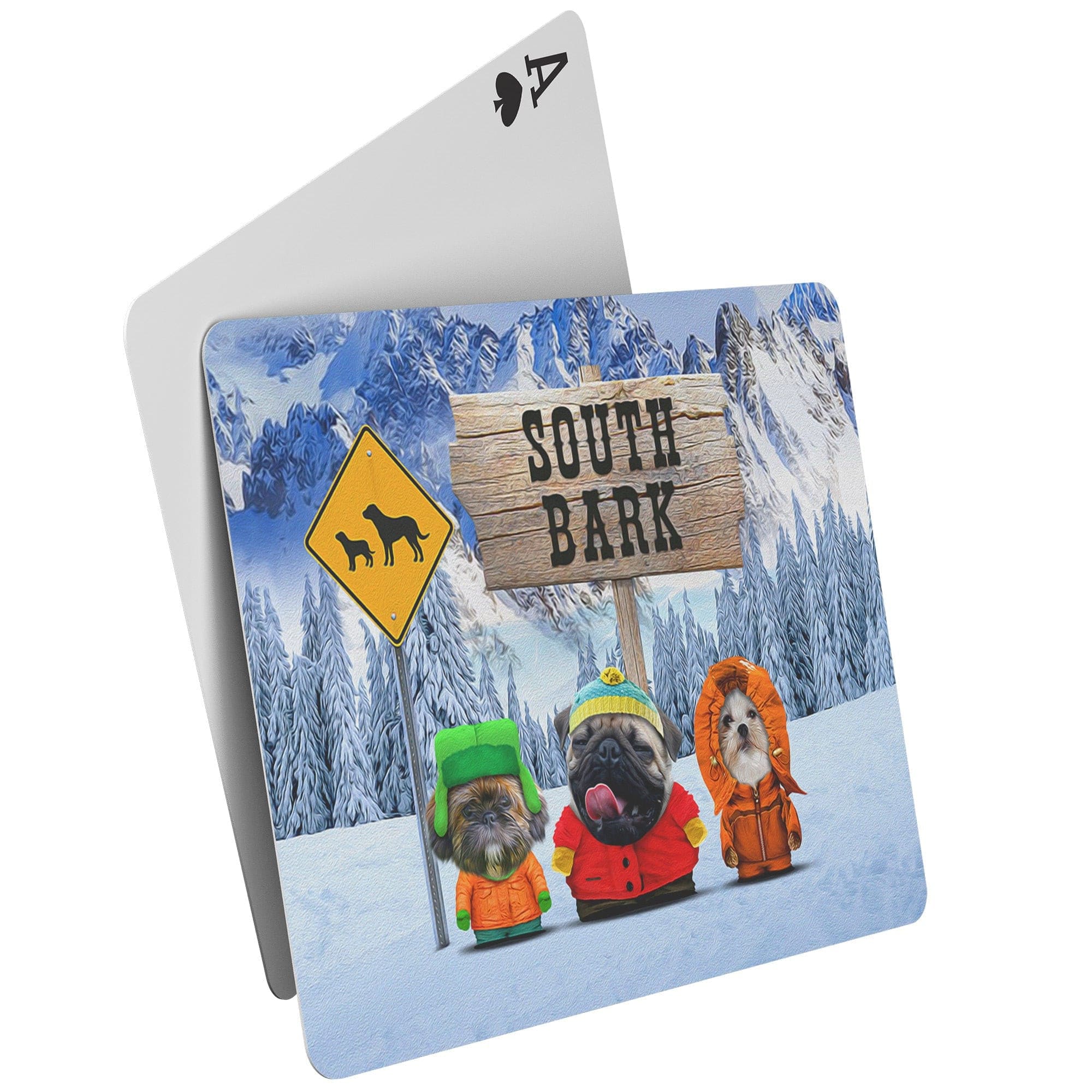 &#39;South Bark&#39; Personalized 3 Pet Playing Cards