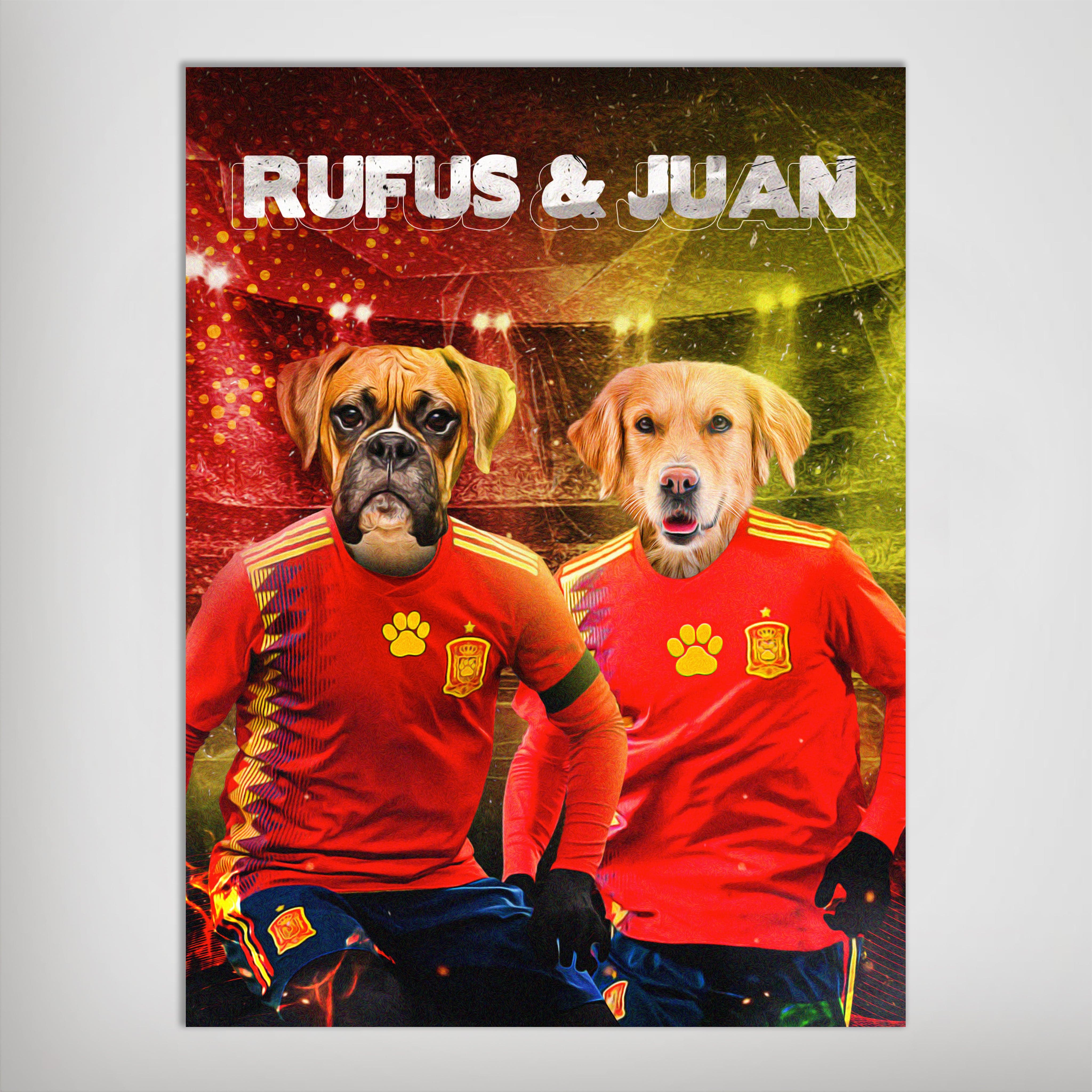 Póster Personalizado para 2 mascotas &#39;Spain Doggos&#39;