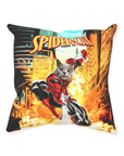 'SpiderCat' Personalized Pet Throw Pillow