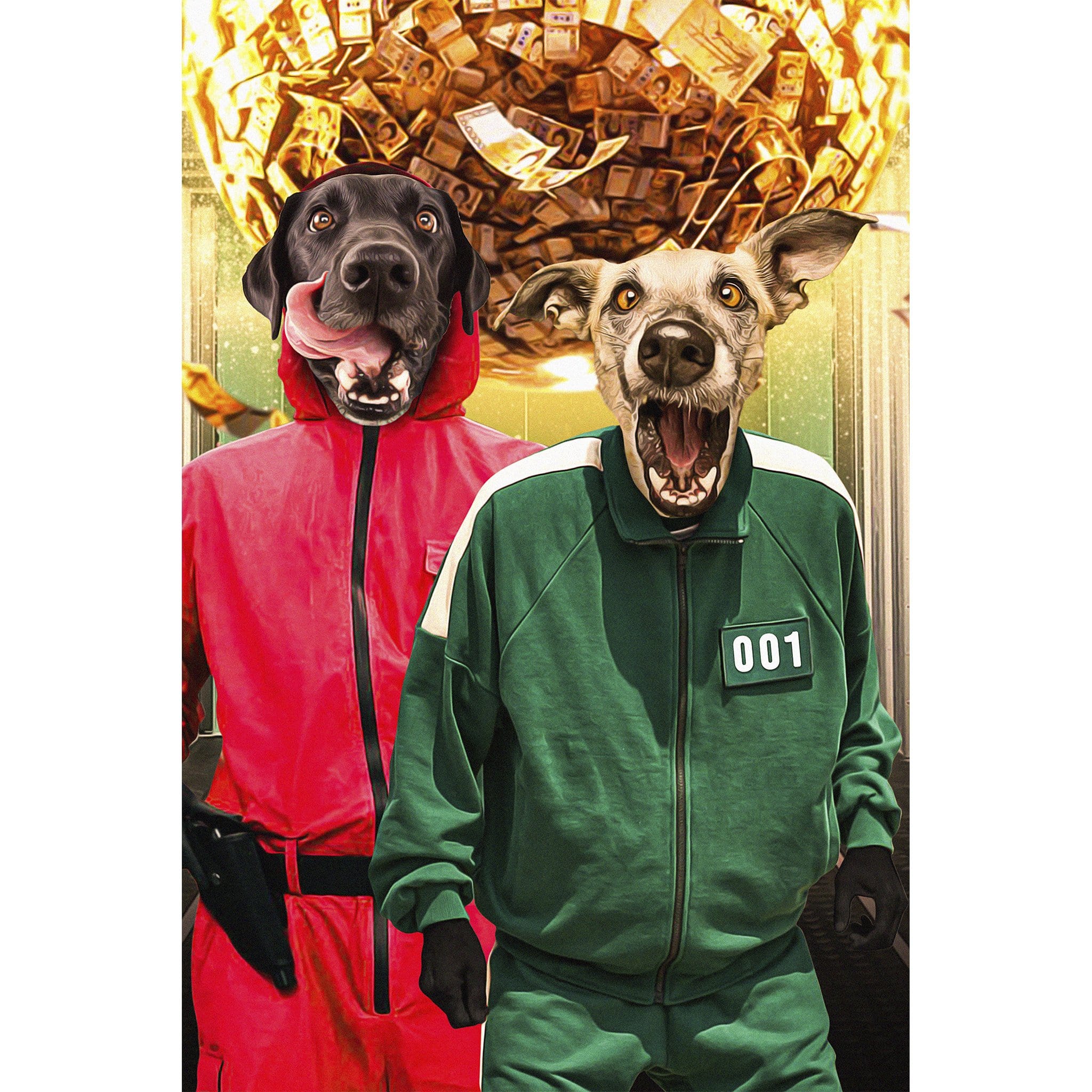 Retrato digital de 2 mascotas &#39;Squid Paws&#39;