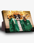 'Squid Paws' Personalized 3 Pet Standing Canvas