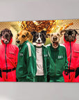 'Squid Paws' Personalized 5 Pet Canvas