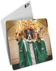 'Squid Paws' Personalized 3 Pet Playing Cards