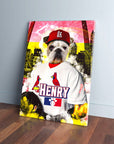 'St. Louis Cardipaws' Personalized Pet Canvas