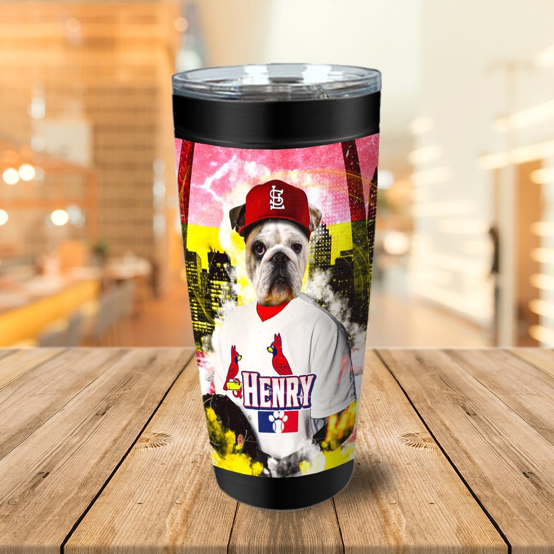 &#39;St. Louis Cardipaws&#39; Personalized Tumbler