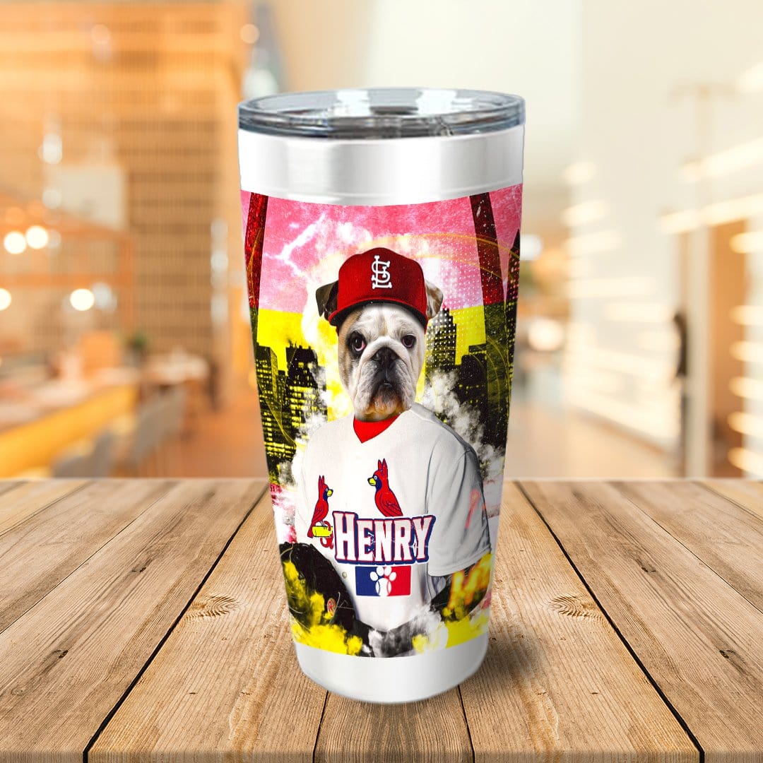 &#39;St. Louis Cardipaws&#39; Personalized Tumbler