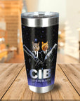 Dog in Black Personalized Tumbler