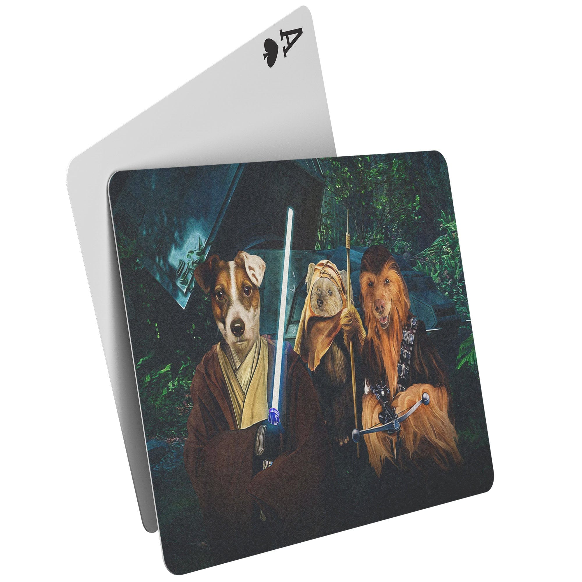 &#39;Star Woofers 2&#39; Personalized 3 Pet Playing Cards