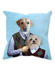 'Step Doggos' Personalized 2 Pet Throw Pillow
