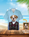 Camisa hawaiana personalizada (Step Doggos: 1 - 4 mascotas)