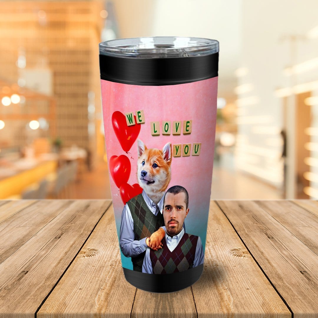 Step Doggo And Human Valentines Personalized Tumbler
