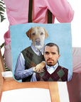 'Step Doggo & Human' Personalized 2 Pet Tote Bag